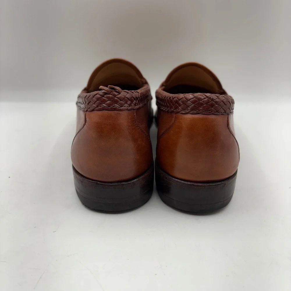 Allen Edmonds Maxfield Tassel Loafers Mens Size 11.5 D Brown‎ Leather Classic
